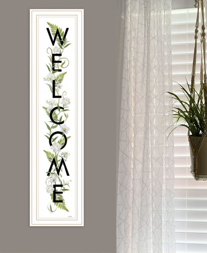 Welcome Sign II 4 White Framed Print Wall Art HomeRoots