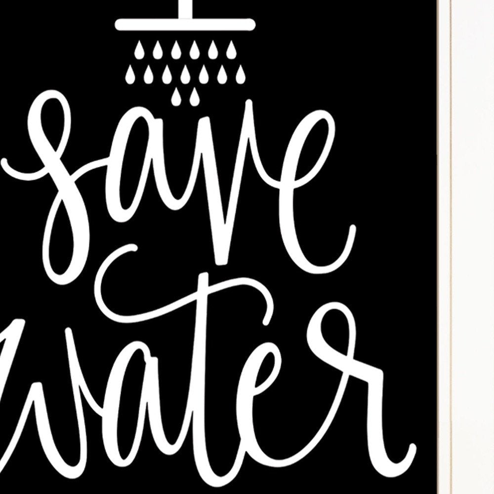 Shower Together 1 White Framed Print Wall Art — view 3