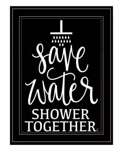Shower Together 2 Black Framed Print Wall Art HomeRoots