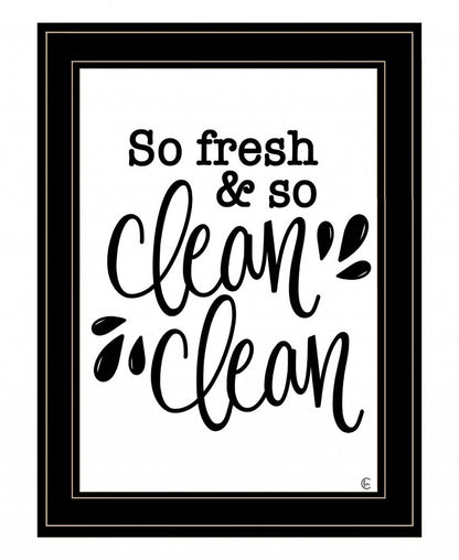So Clean Clean 2 Black Framed Print Bathroom Wall Art HomeRoots