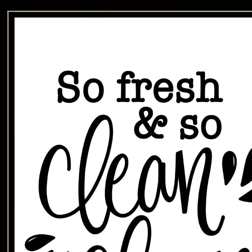 So Clean Clean 2 Black Framed Print Bathroom Wall Art HomeRoots