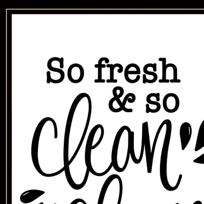 So Clean Clean 2 Black Framed Print Bathroom Wall Art HomeRoots