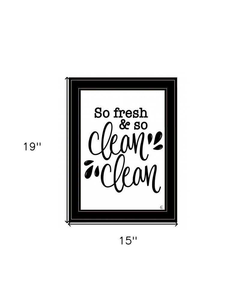 So Clean Clean 2 Black Framed Print Bathroom Wall Art HomeRoots