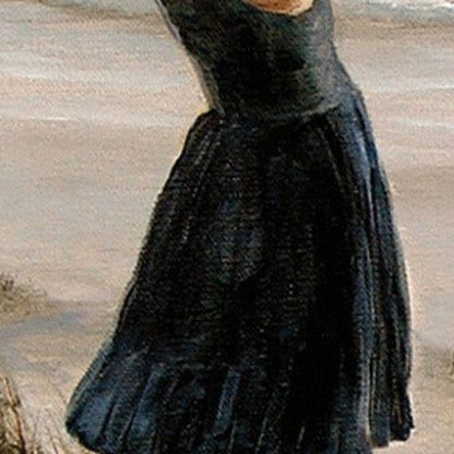 Black Dress 1 White Framed Print Wall Art HomeRoots