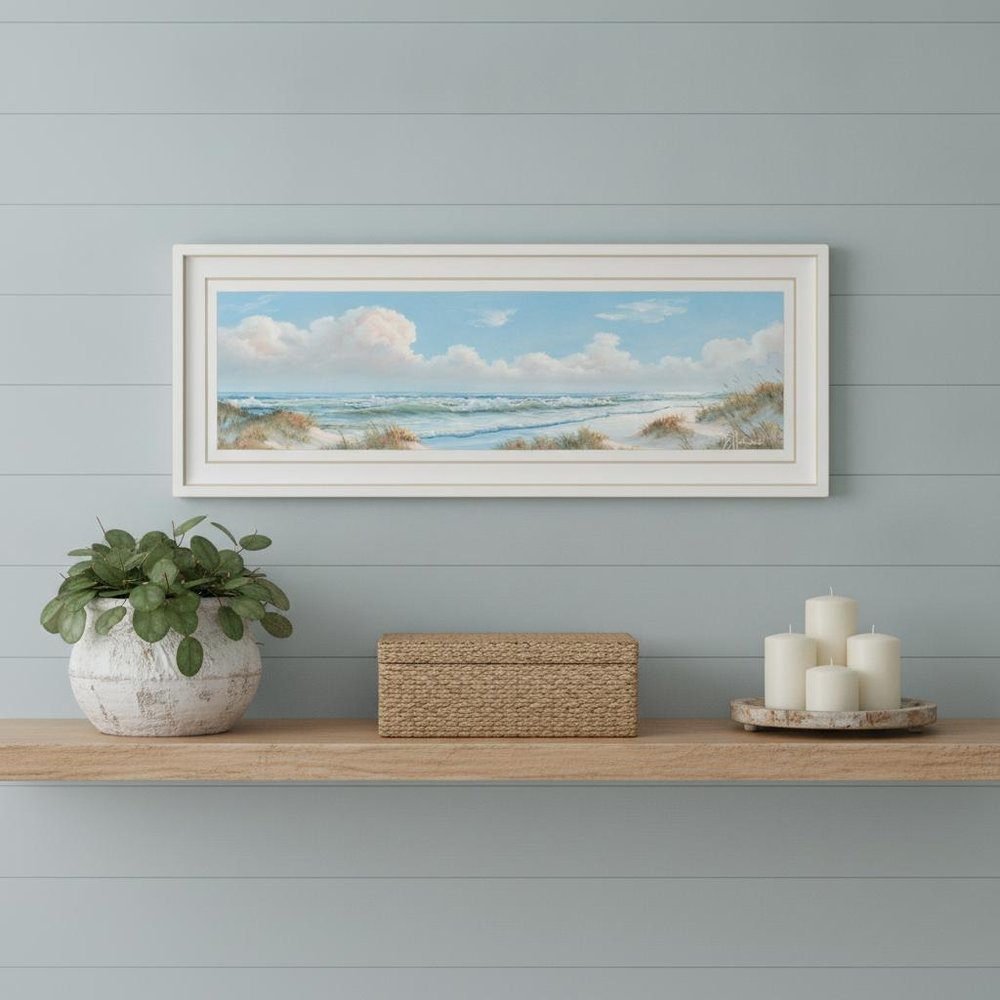 Seascape I 1 White Framed Print Wall Art HomeRoots