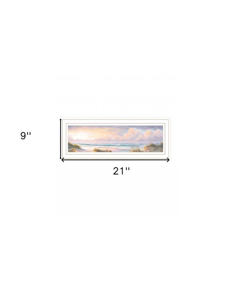 Seascape II 2 White Framed Print Wall Art — view 5