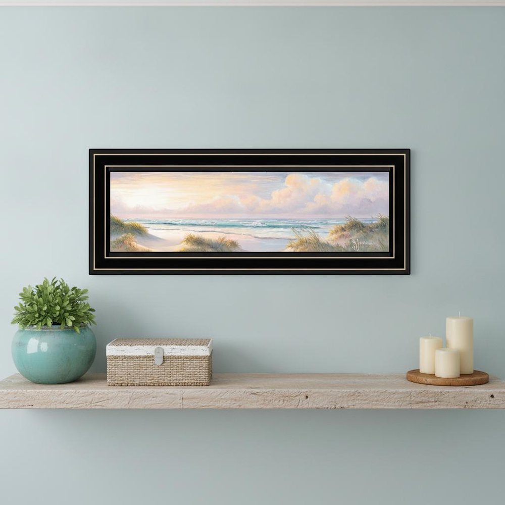 Seascape II 3 Black Framed Print Wall Art HomeRoots