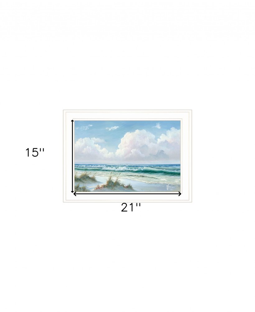 Beach 7 White Framed Print Wall Art HomeRoots