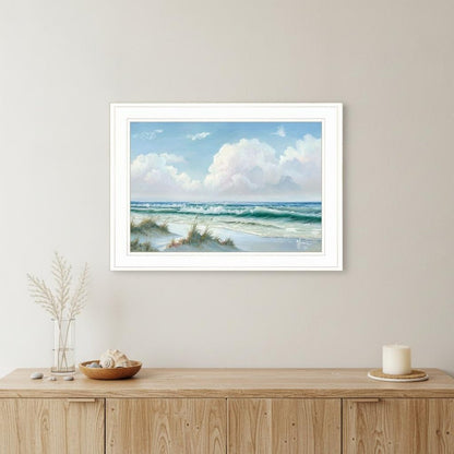 Beach 7 White Framed Print Wall Art HomeRoots