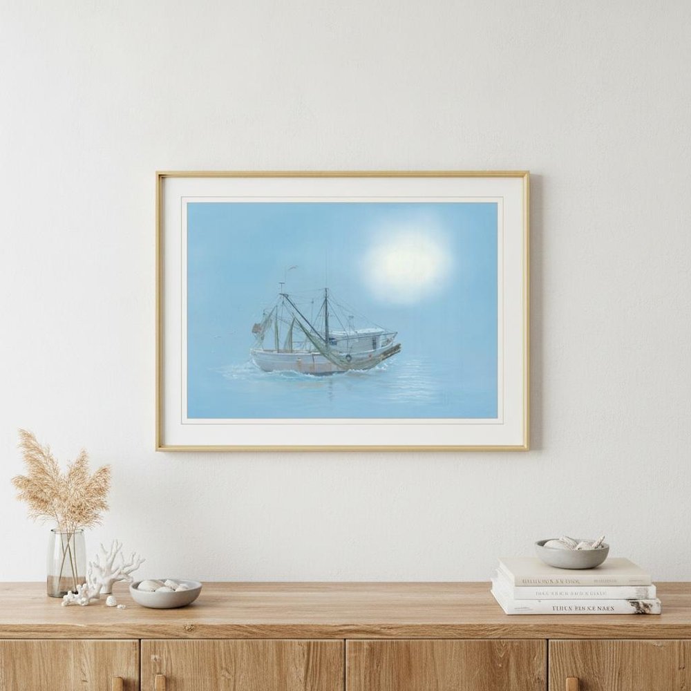 Misty Morning 1 White Framed Print Wall Art HomeRoots