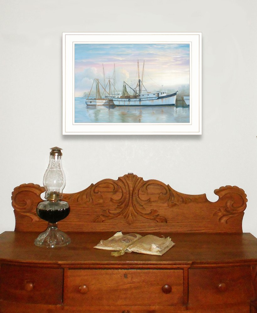 North Star at Rest 1 White Framed Print Wall Art — view 3
