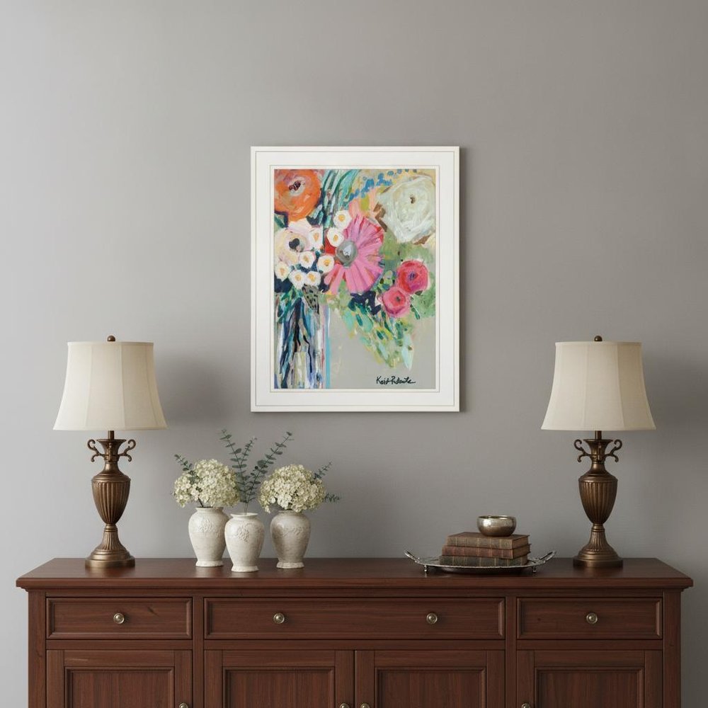 From Mrs Hazels Garden 1 White Framed Print Wall Art — view 1