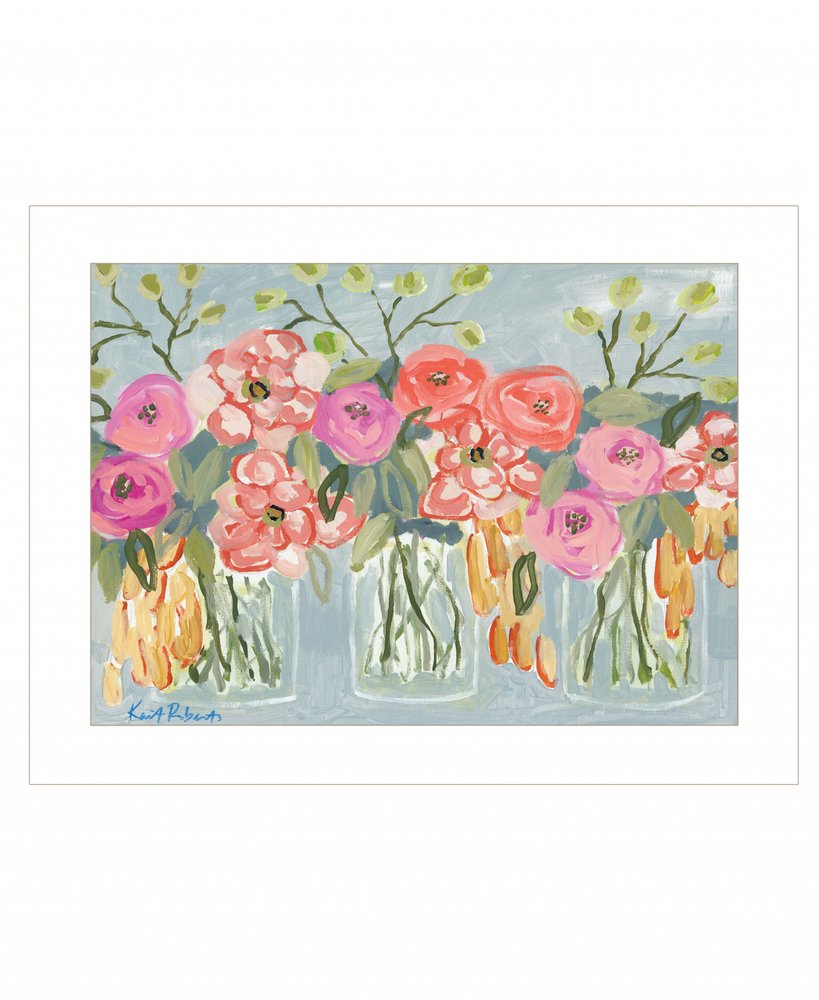 Threes a Charm 1 White Framed Print Wall Art — view 2