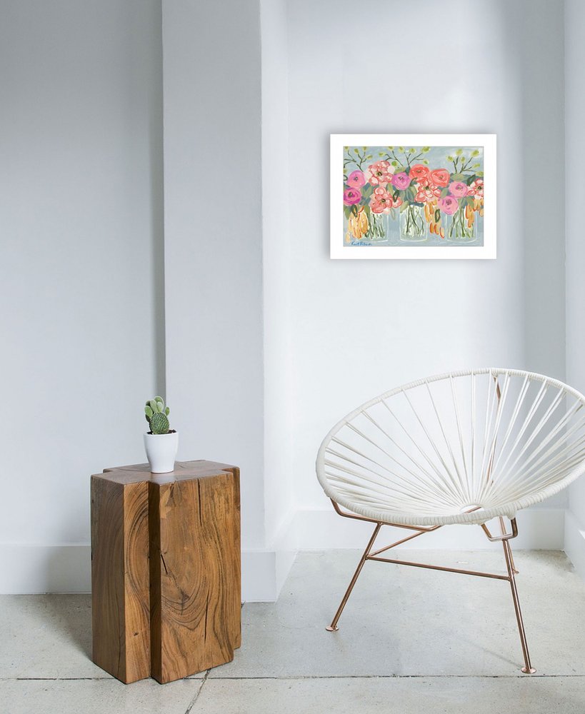 Threes a Charm 1 White Framed Print Wall Art HomeRoots