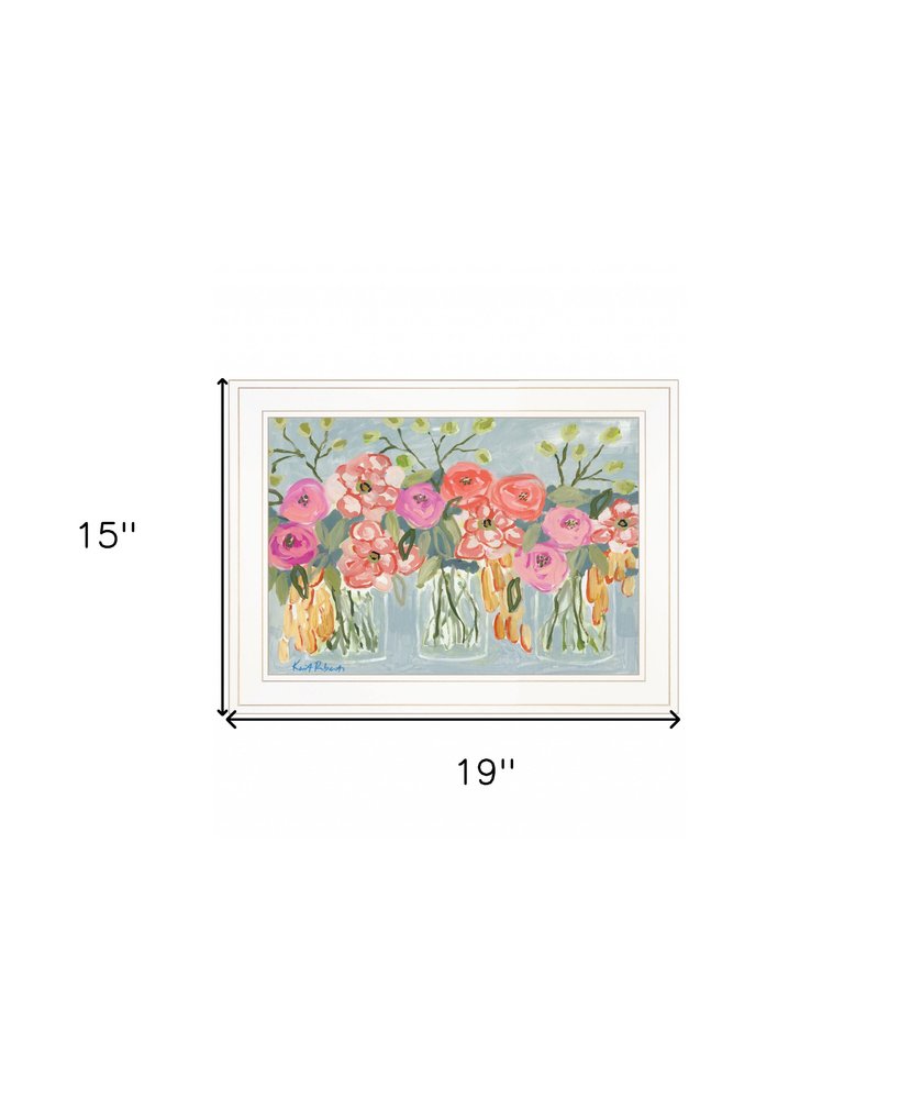 Threes A Charm 2 White Framed Print Wall Art — view 4