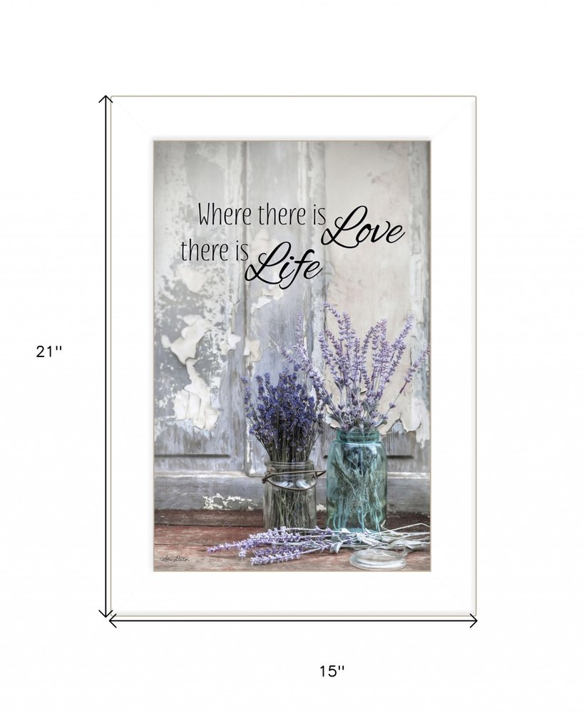 Where There is Love 1 White Framed Print Wall Art HomeRoots
