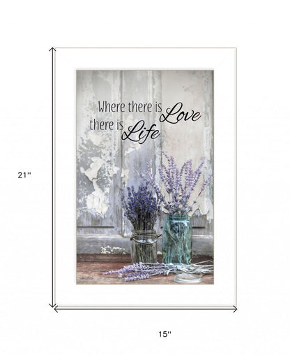 Where There is Love 1 White Framed Print Wall Art HomeRoots