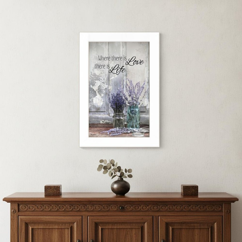 Where There is Love 1 White Framed Print Wall Art — view 5