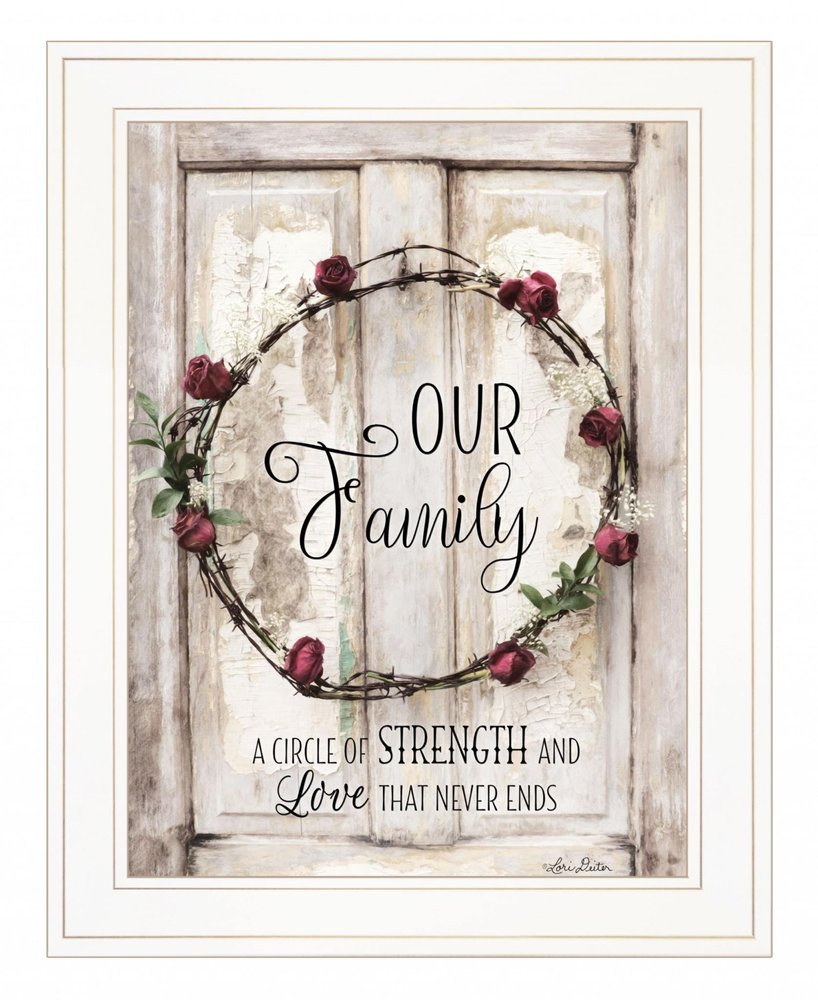 Our Family 1 White Framed Print Wall Art — view 2