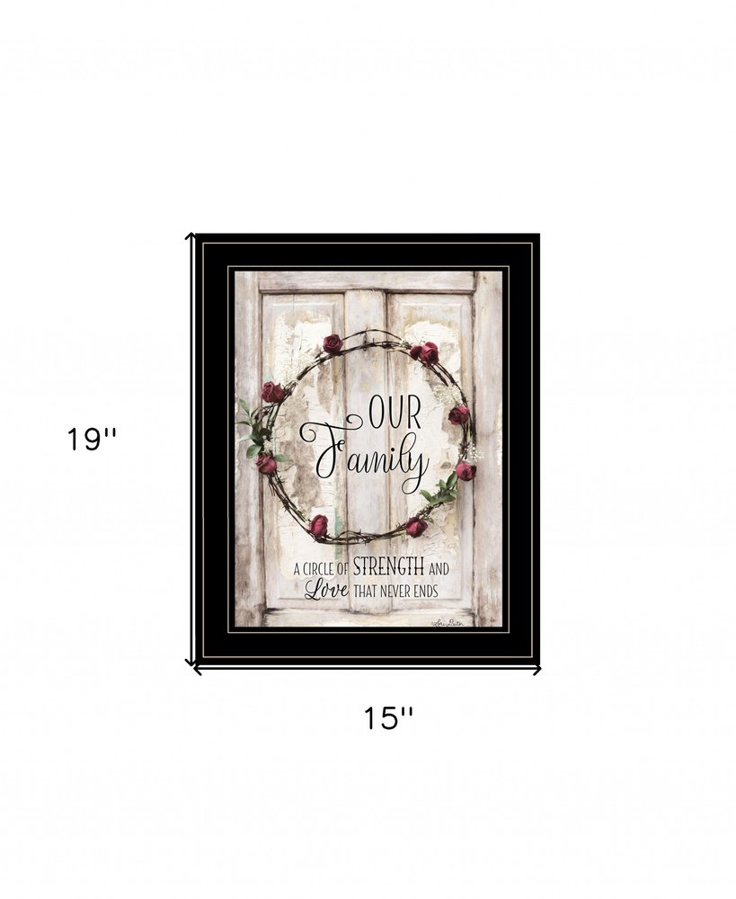 Our Family 2 Black Framed Print Wall Art HomeRoots