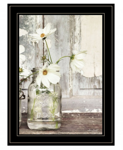 White Blossoms 2 Black Framed Print Wall Art HomeRoots
