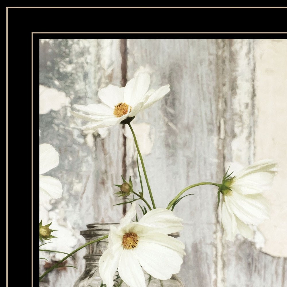White Blossoms 2 Black Framed Print Wall Art HomeRoots