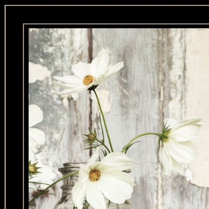 White Blossoms 2 Black Framed Print Wall Art HomeRoots