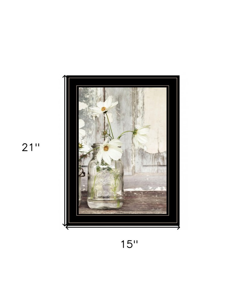 White Blossoms 2 Black Framed Print Wall Art HomeRoots
