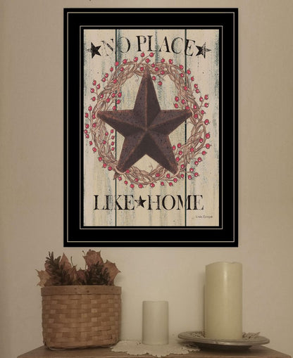 No Place Like Home Wreath 2 Black Framed Print Wall Art HomeRoots