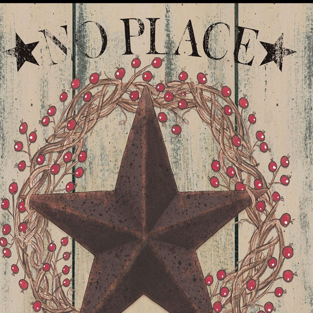 No Place Like Home Wreath 2 Black Framed Print Wall Art HomeRoots