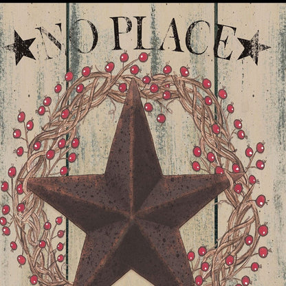 No Place Like Home Wreath 2 Black Framed Print Wall Art HomeRoots