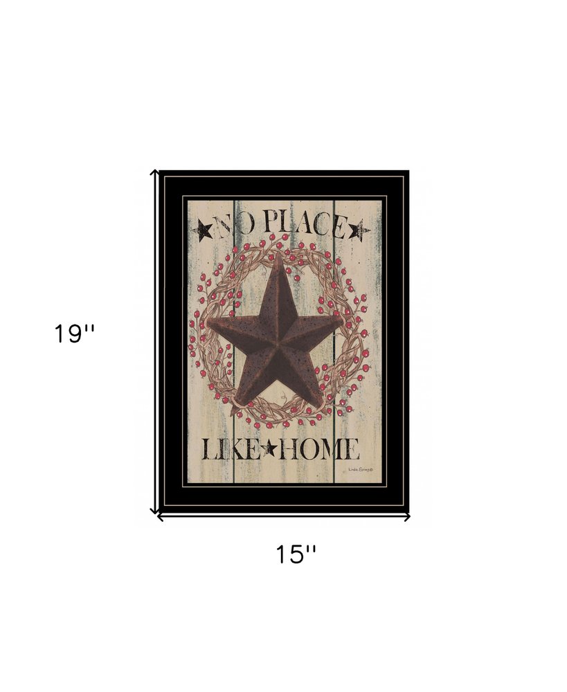 No Place Like Home Wreath 2 Black Framed Print Wall Art HomeRoots