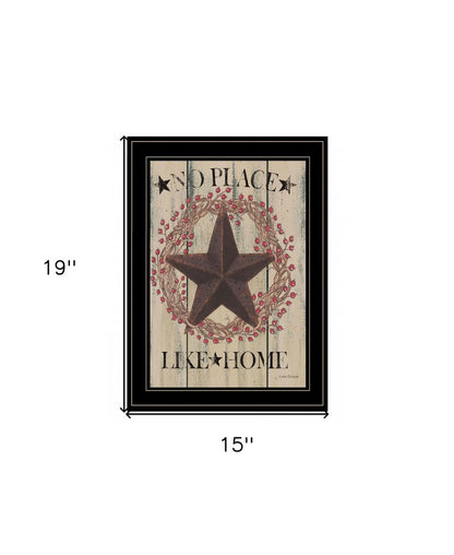 No Place Like Home Wreath 2 Black Framed Print Wall Art HomeRoots
