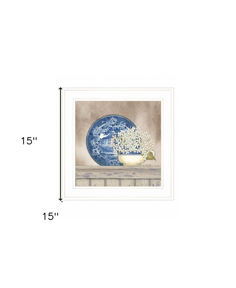 Farmhouse Blues I 3 White Framed Print Wall Art — view 4
