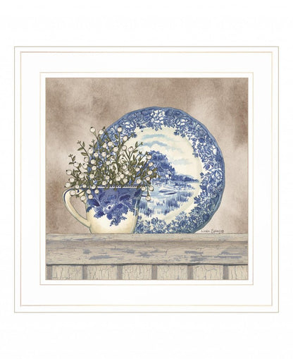Farmhouse Blues II 2 White Framed Print Wall Art HomeRoots