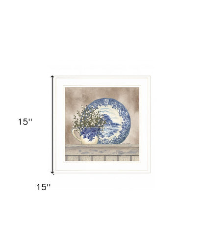 Farmhouse Blues II 2 White Framed Print Wall Art HomeRoots