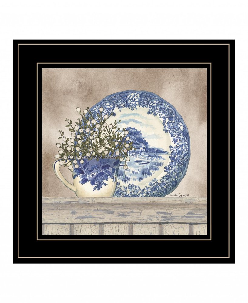 Farmhouse Blues II 3 Black Framed Print Wall Art HomeRoots