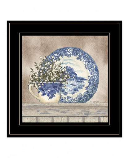Farmhouse Blues II 3 Black Framed Print Wall Art HomeRoots