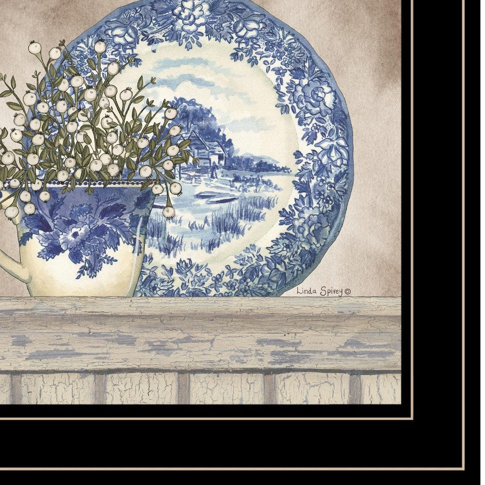Farmhouse Blues II 3 Black Framed Print Wall Art — view 3