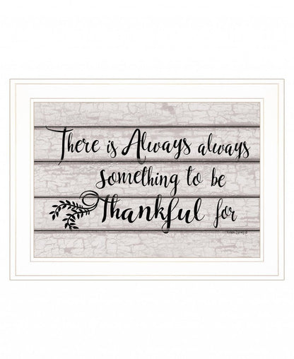Always Thankful 2 White Framed Print Wall Art HomeRoots
