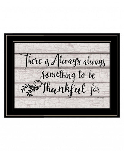 Always Thankful 3 Black Framed Print Wall Art HomeRoots