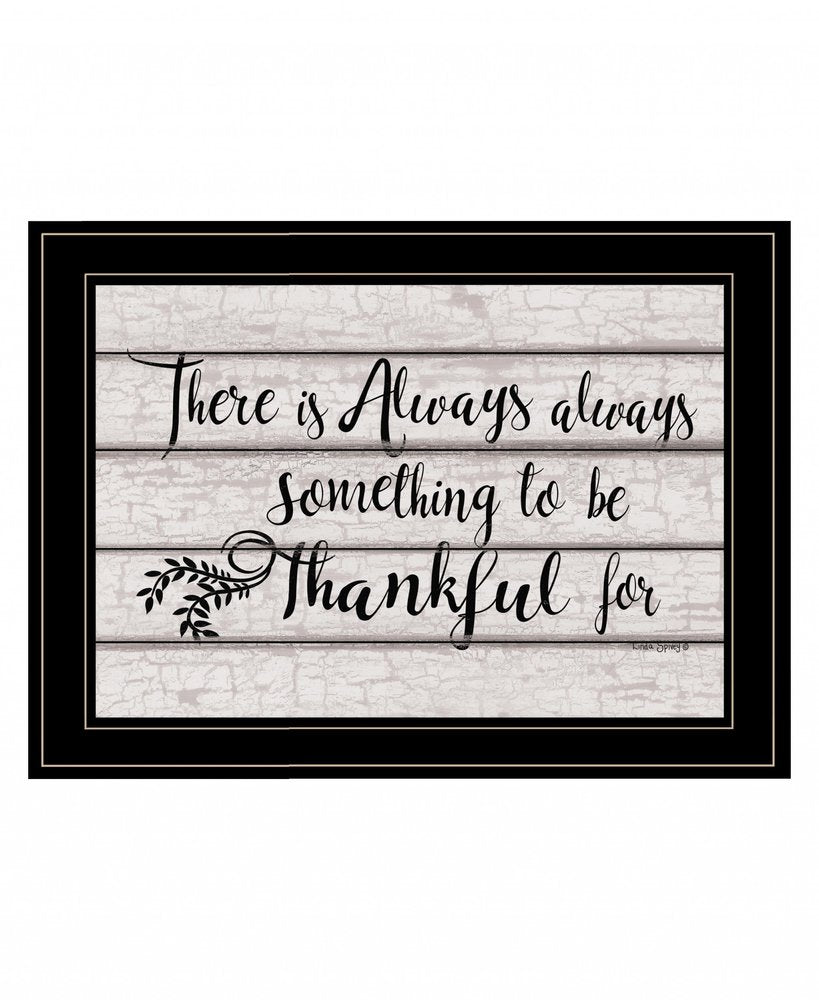 Always Thankful 3 Black Framed Print Wall Art HomeRoots