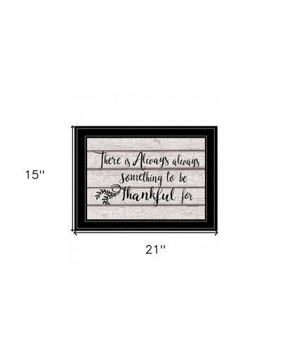 Always Thankful 3 Black Framed Print Wall Art HomeRoots