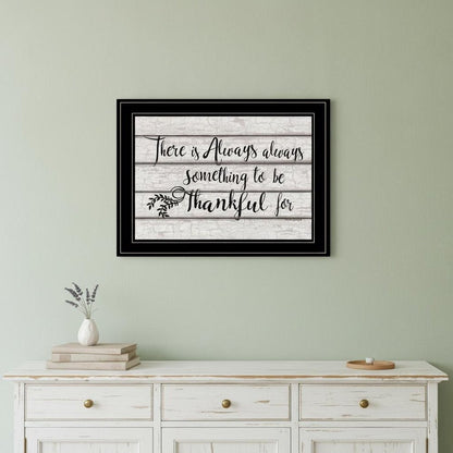 Always Thankful 3 Black Framed Print Wall Art HomeRoots