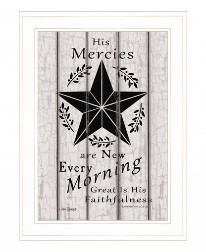 His Mercies are New Every Morning 2 White Framed Print Wall Art HomeRoots