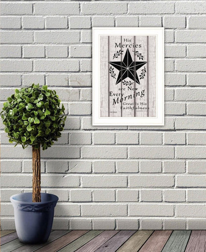 His Mercies are New Every Morning 2 White Framed Print Wall Art HomeRoots