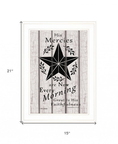 His Mercies are New Every Morning 2 White Framed Print Wall Art HomeRoots