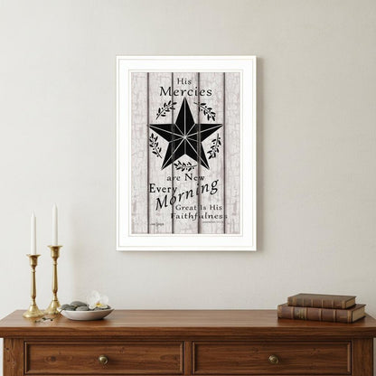 His Mercies are New Every Morning 2 White Framed Print Wall Art HomeRoots