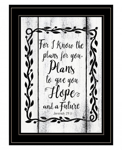 Plans to Give You Hope 2 Black Framed Print Wall Art HomeRoots