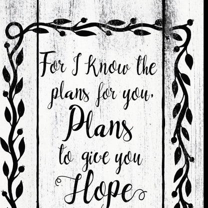 Plans to Give You Hope 2 Black Framed Print Wall Art HomeRoots